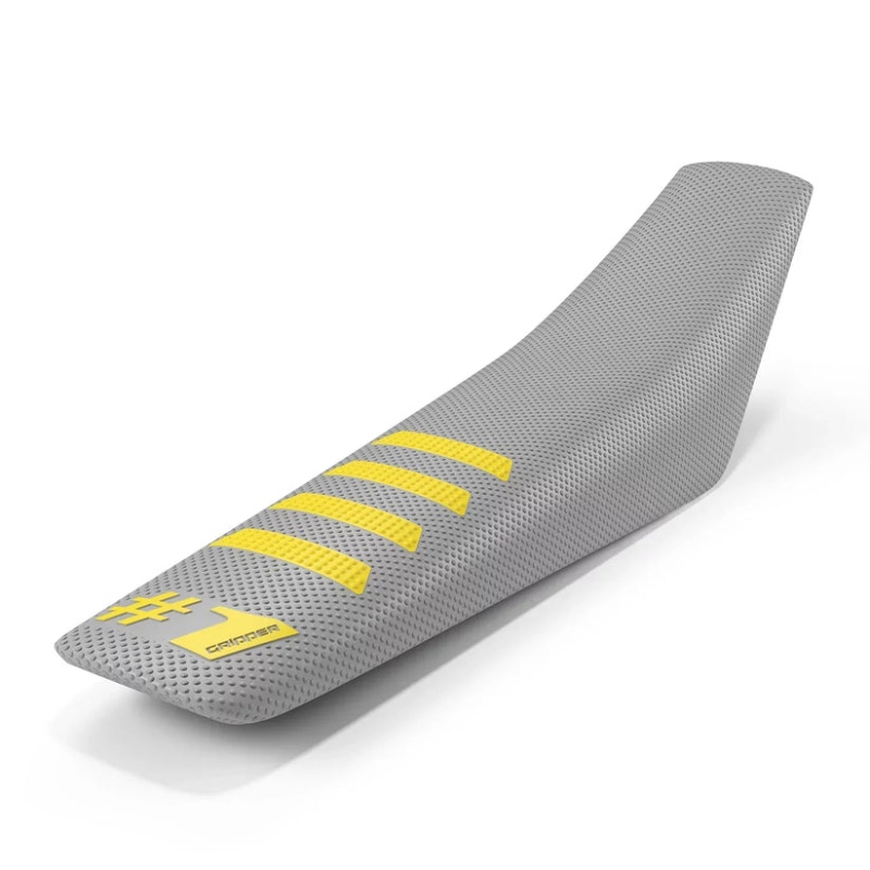 Universal seat cover Onegripper - Ribbed grey chiaro and yellow fluo Universal seat cover Onegripper - Ribbed grey chiaro and yellow fluo