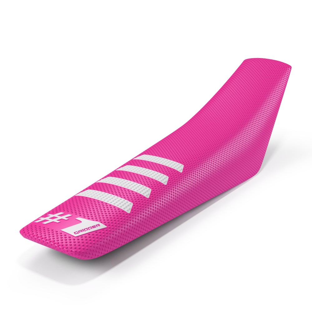 Universal seat cover Onegripper - Ribbed rosa and white Universal seat cover Onegripper - Ribbed rosa and white