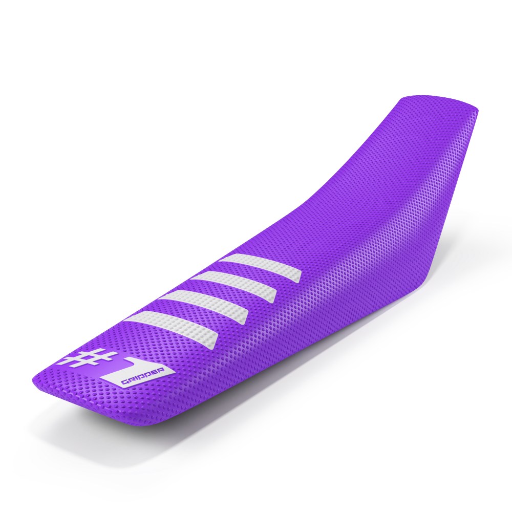 Universal seat cover Onegripper - Ribbed viola and white Universal seat cover Onegripper - Ribbed viola and white