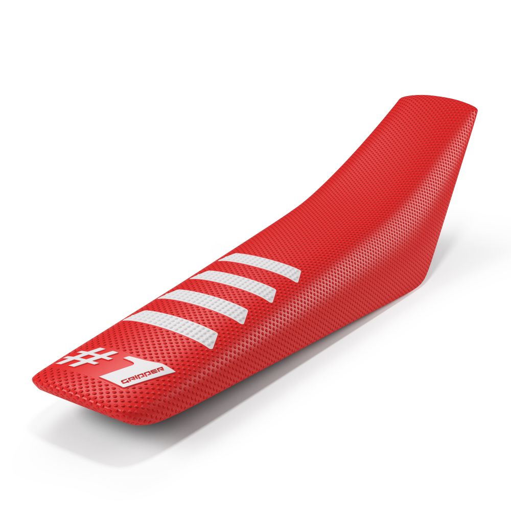 Universal seat cover Onegripper - Ribbed red and white Universal seat cover Onegripper - Ribbed red and white
