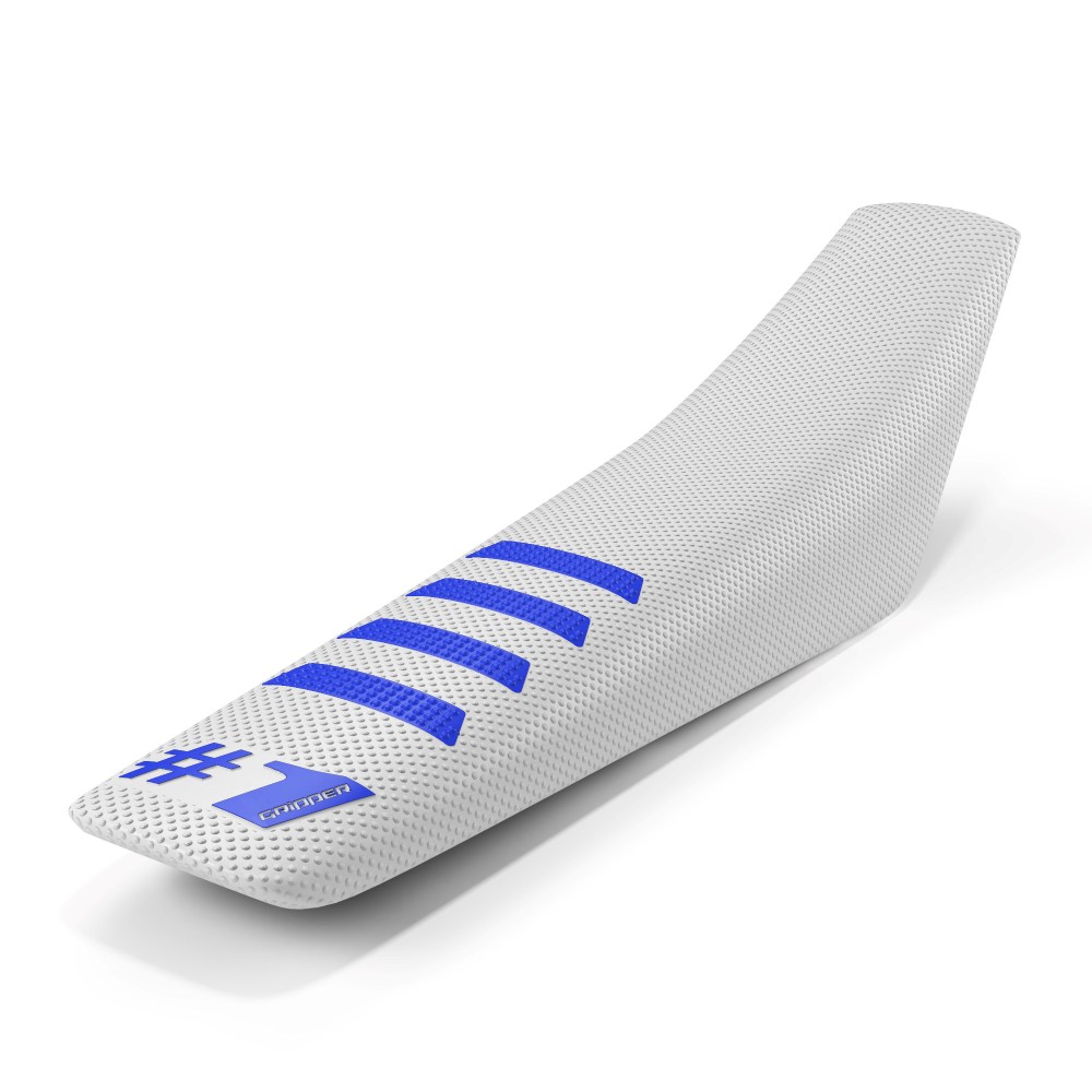 Universal seat cover Onegripper - Ribbed white and blue Universal seat cover Onegripper - Ribbed white and blue