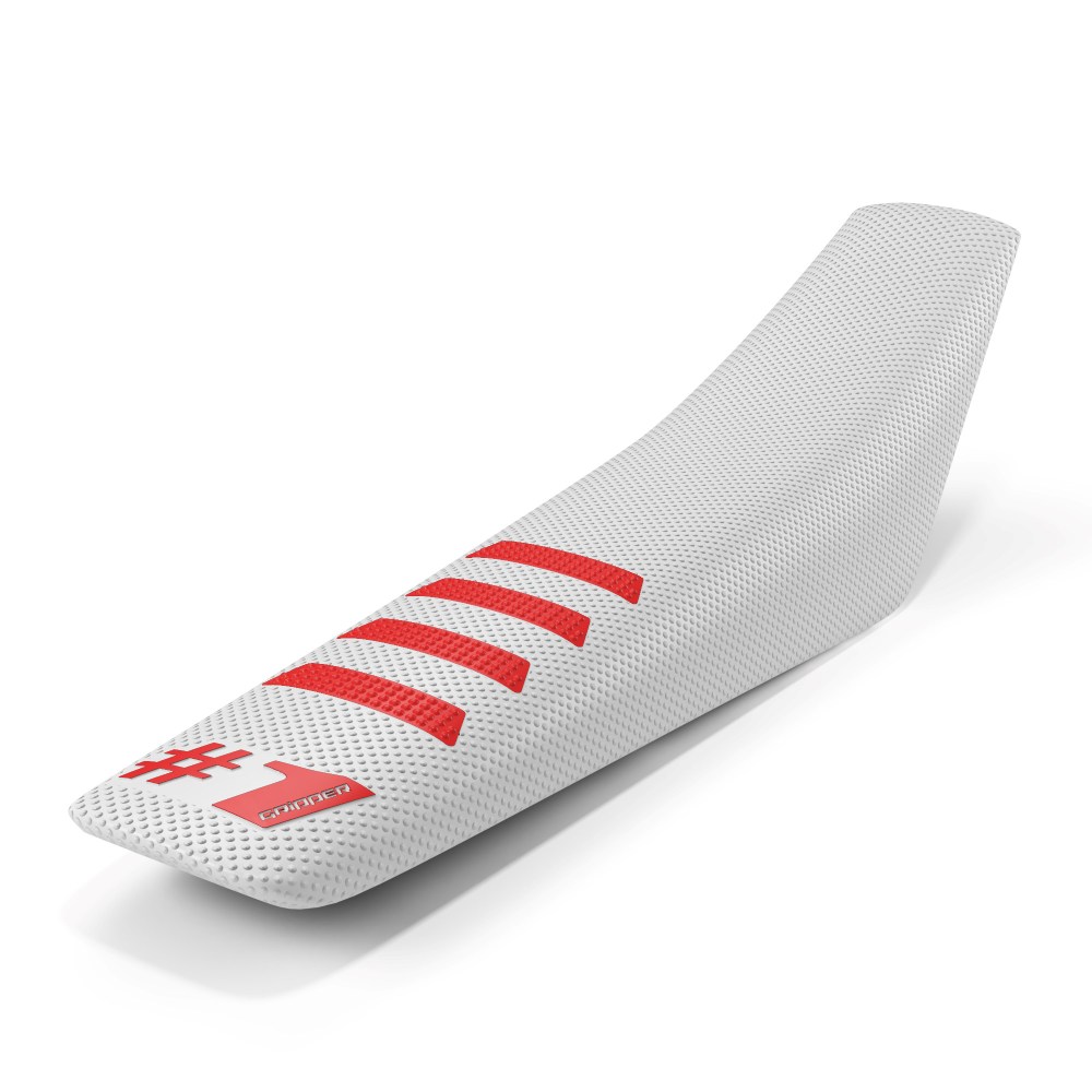 Universal seat cover Onegripper - Ribbed white and red Universal seat cover Onegripper - Ribbed white and red