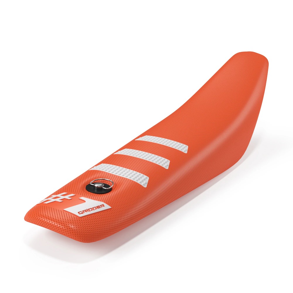 Universal seat cover Onegripper - Mini Light Rib orange and white Universal seat cover Onegripper - Mini Light Rib orange and white