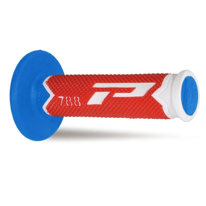 Pair of Grips Pro Grip 788 - white red light blue