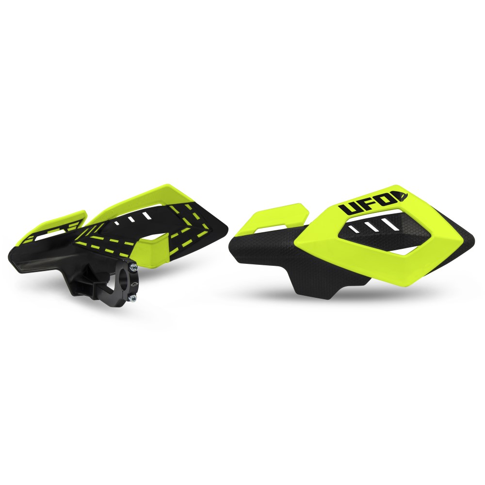 Pair of handguards UFO ARCHES universal neon yellow