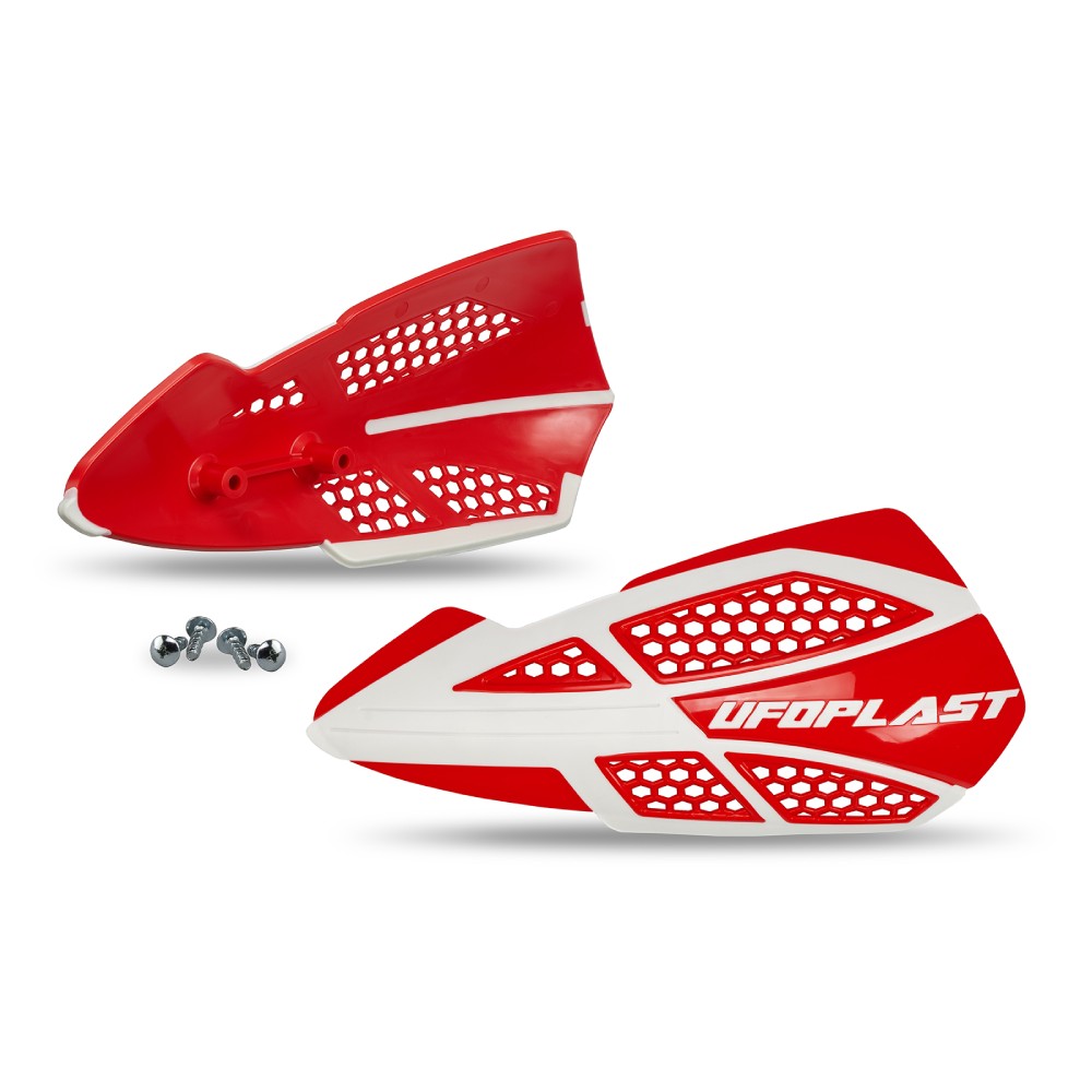 Pair of handguards UFO VOYAGER for lever mounts red