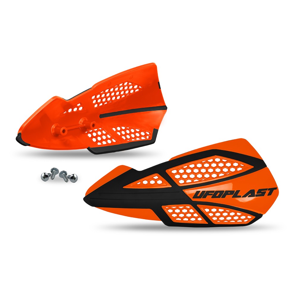 Pair of handguards UFO VOYAGER for lever mounts orange