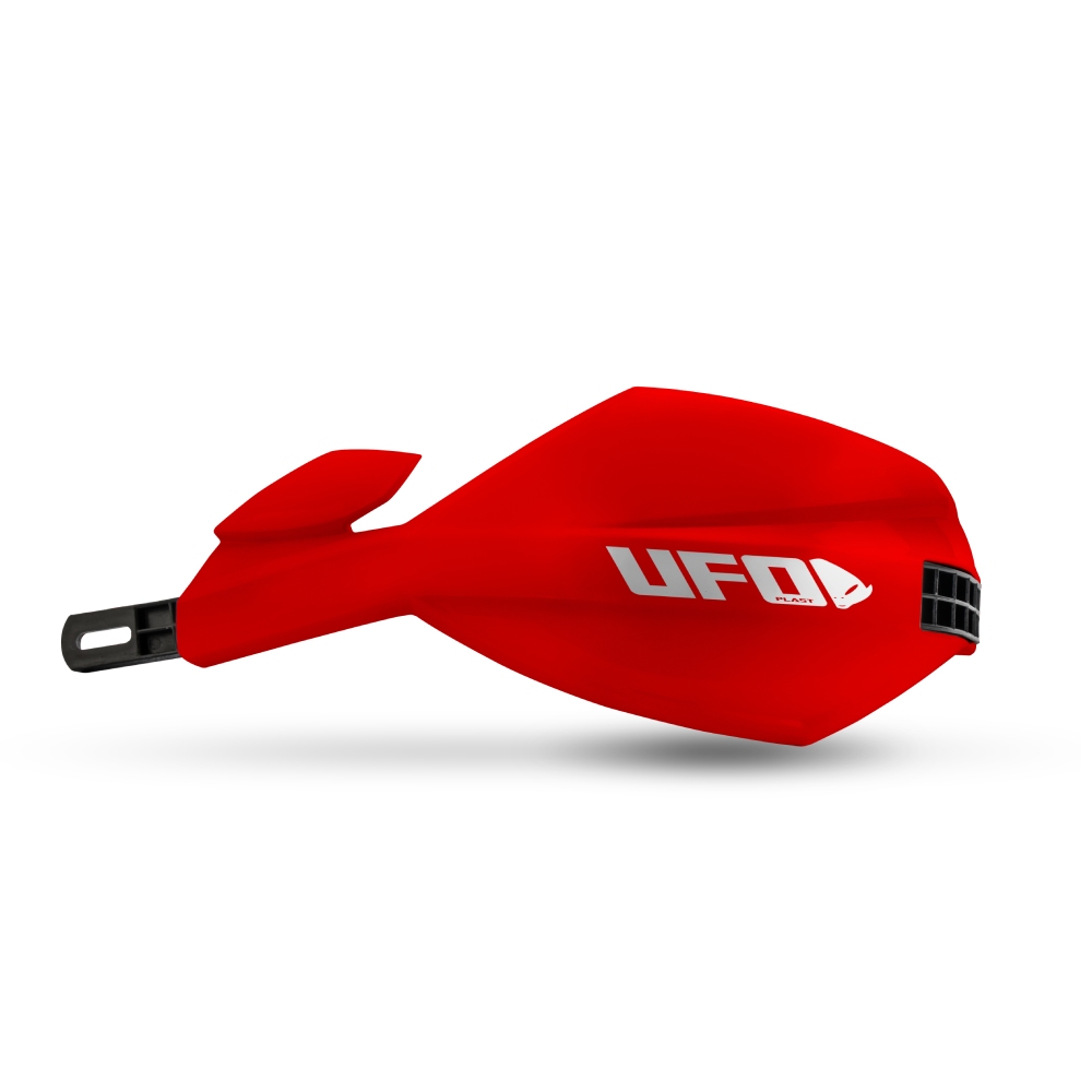 Pair of full-wrap handguards UFO MUGAN for 28.6 mm handlebars red