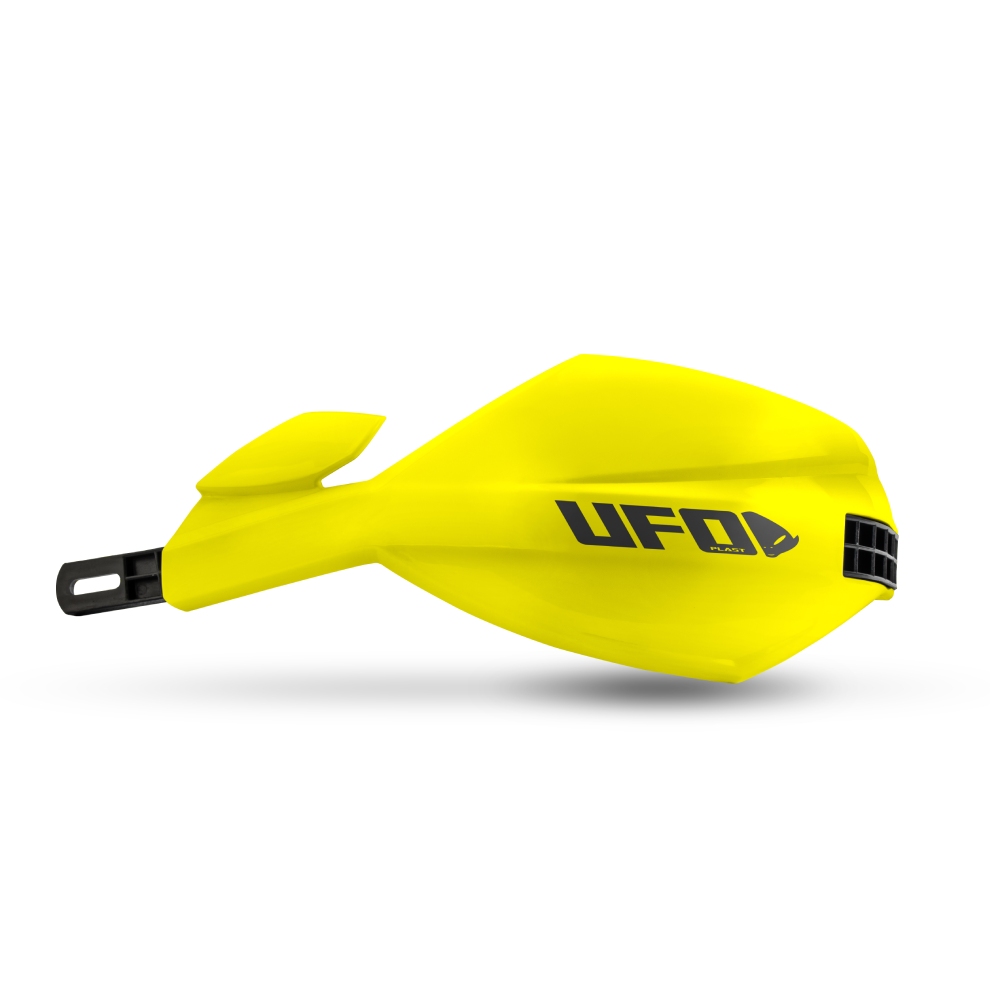 Pair of full-wrap handguards UFO MUGAN for 28.6 mm handlebars yellow