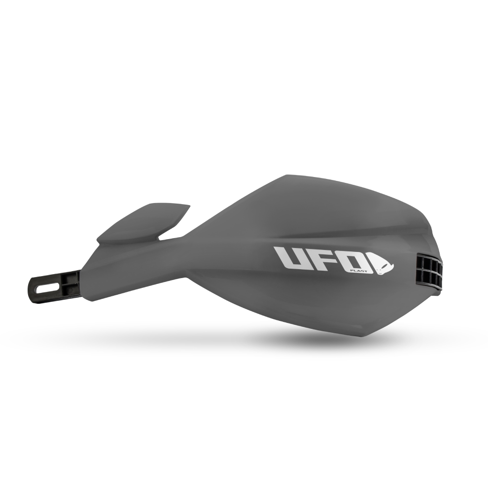 Pair of full-wrap handguards UFO MUGAN for 28.6 mm handlebars grey