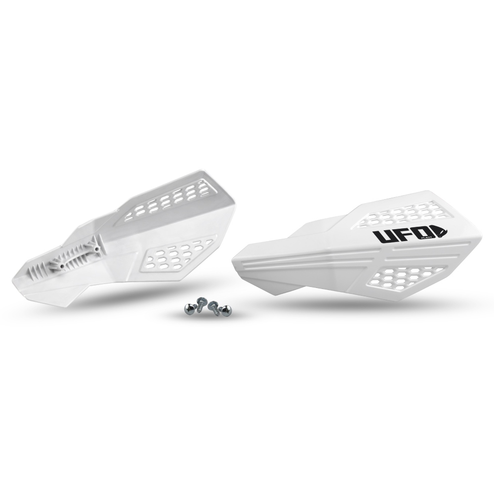 Pair of handguards UFO HORUS for lever mounts white