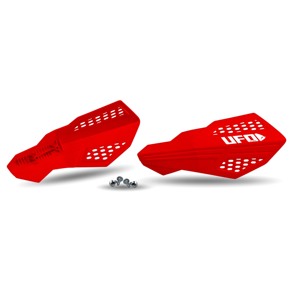 Pair of handguards UFO HORUS for lever mounts red