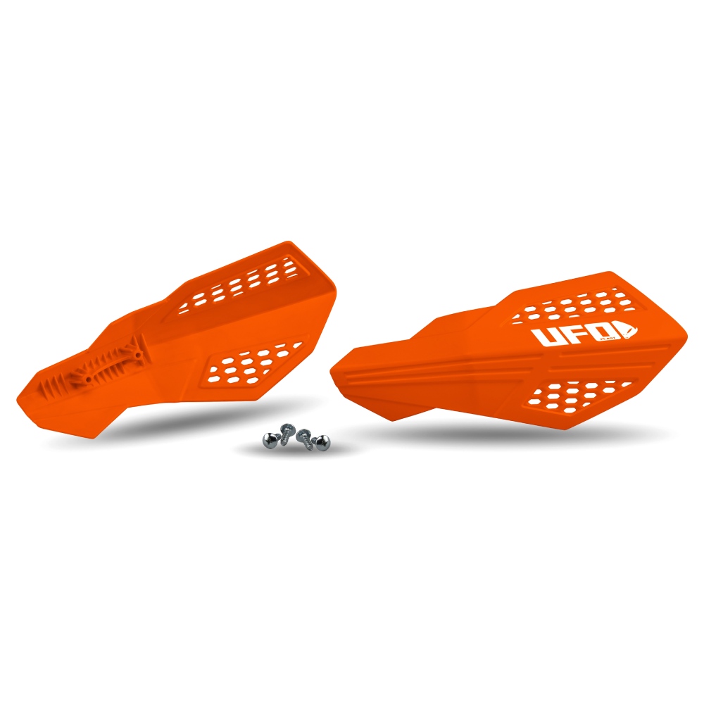 Pair of handguards UFO HORUS for lever mounts orange