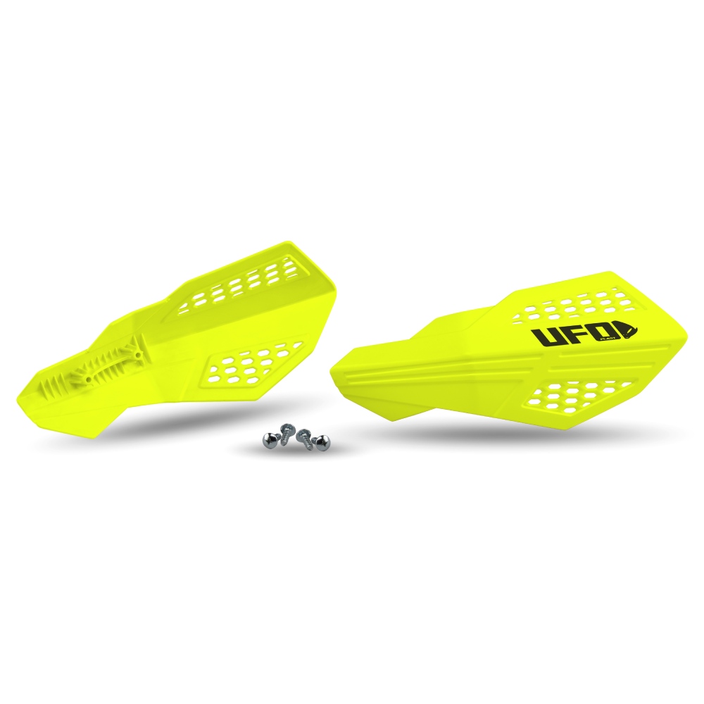 Pair of handguards UFO HORUS for lever mounts neon yellow