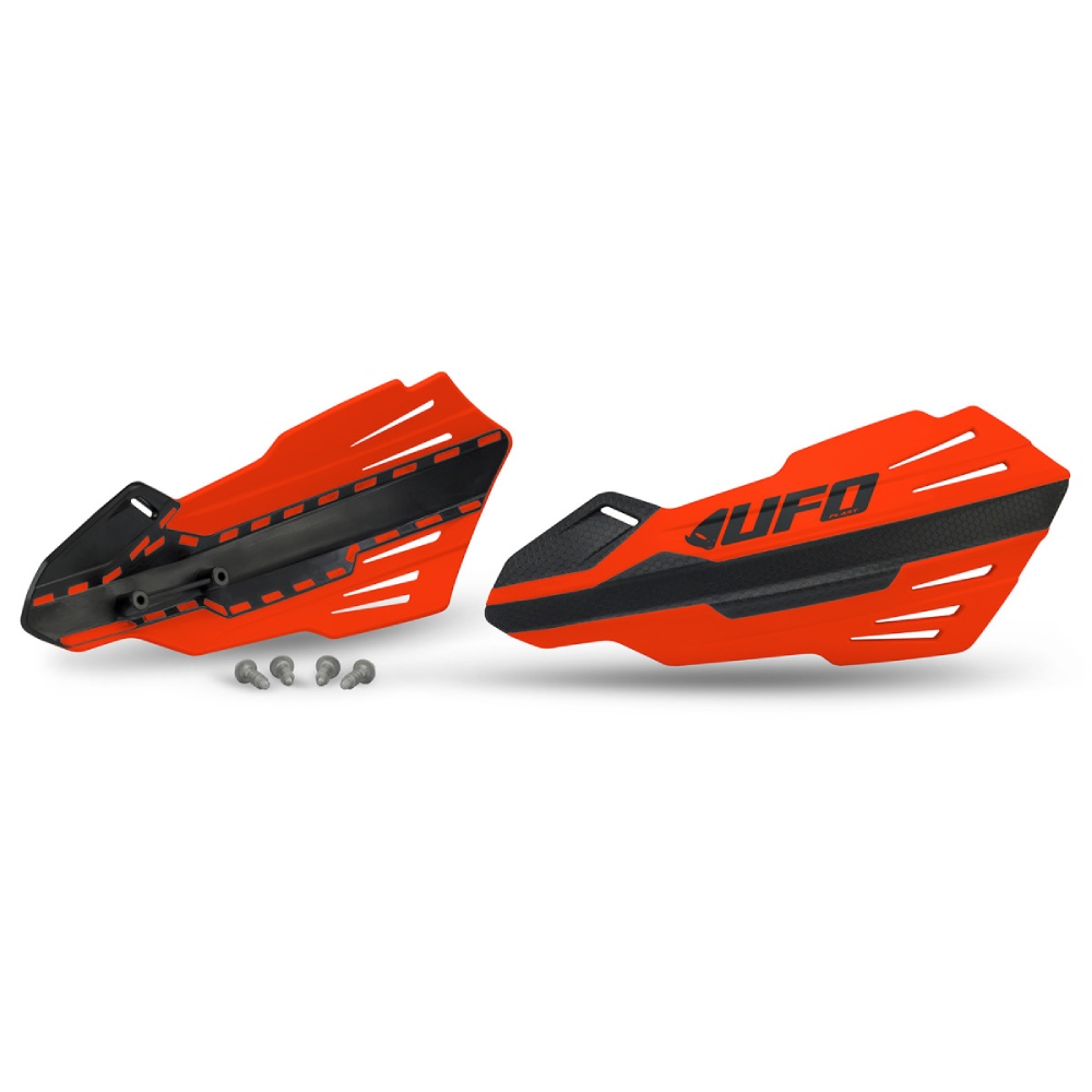 Pair of handguards UFO MERCURY for lever mounts neon orange