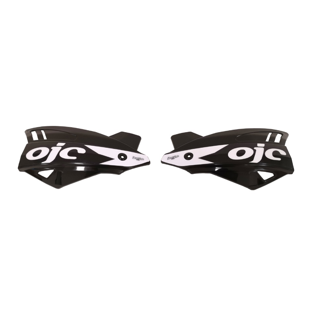 Pair of handguards OJC SHARK universal black (white sticker)