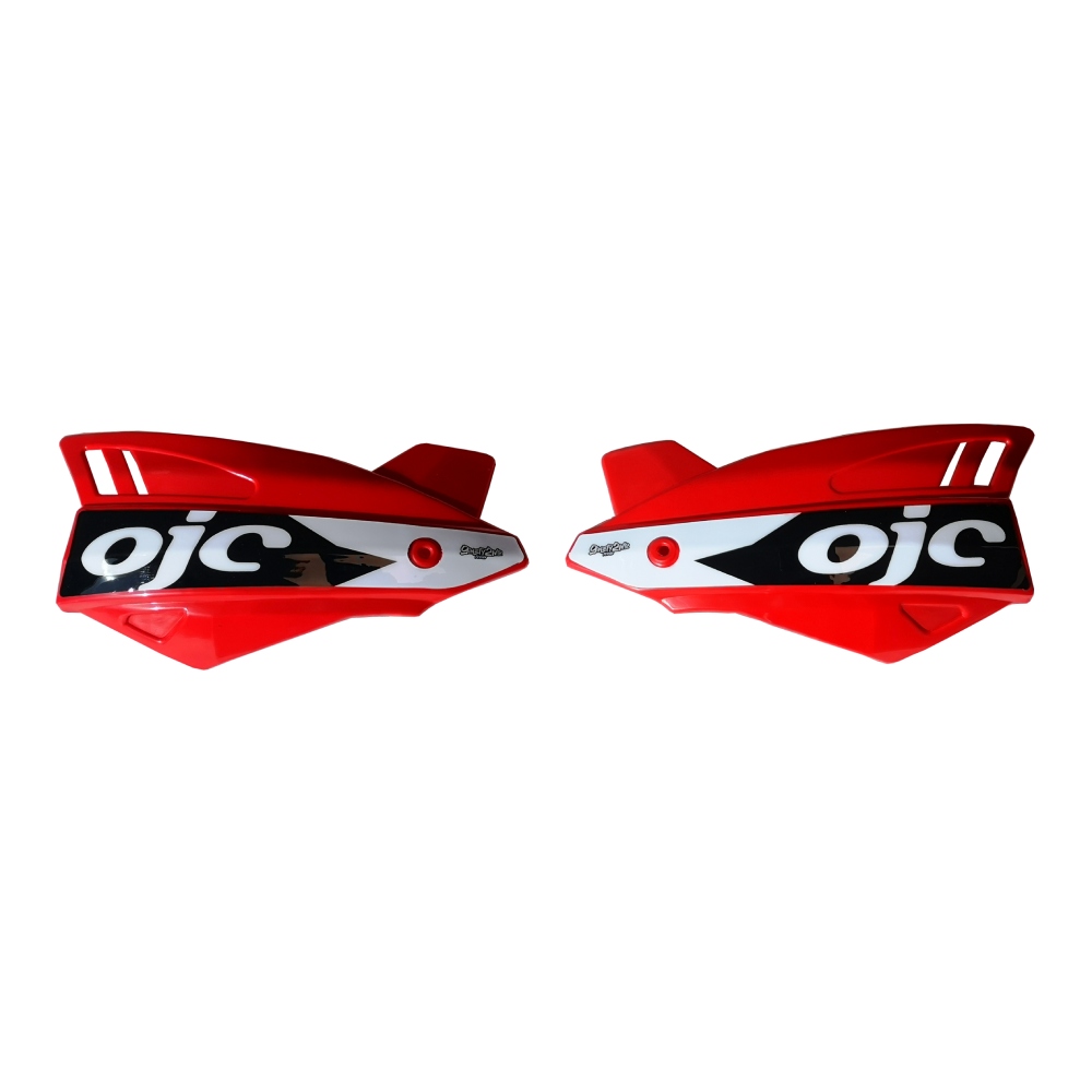 Pair of handguards OJC SHARK universal red PNSK.R
