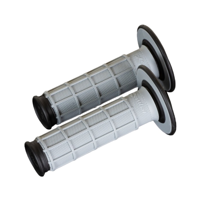 Pair of Grips Renthal Dual Full Waffle - black grey