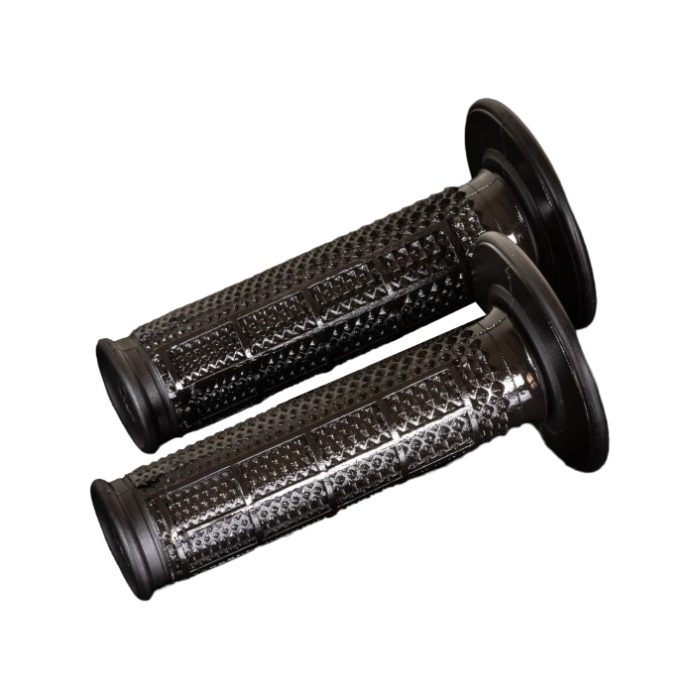 Pair of Grips Renthal Dual Half Waffle Tapered - black