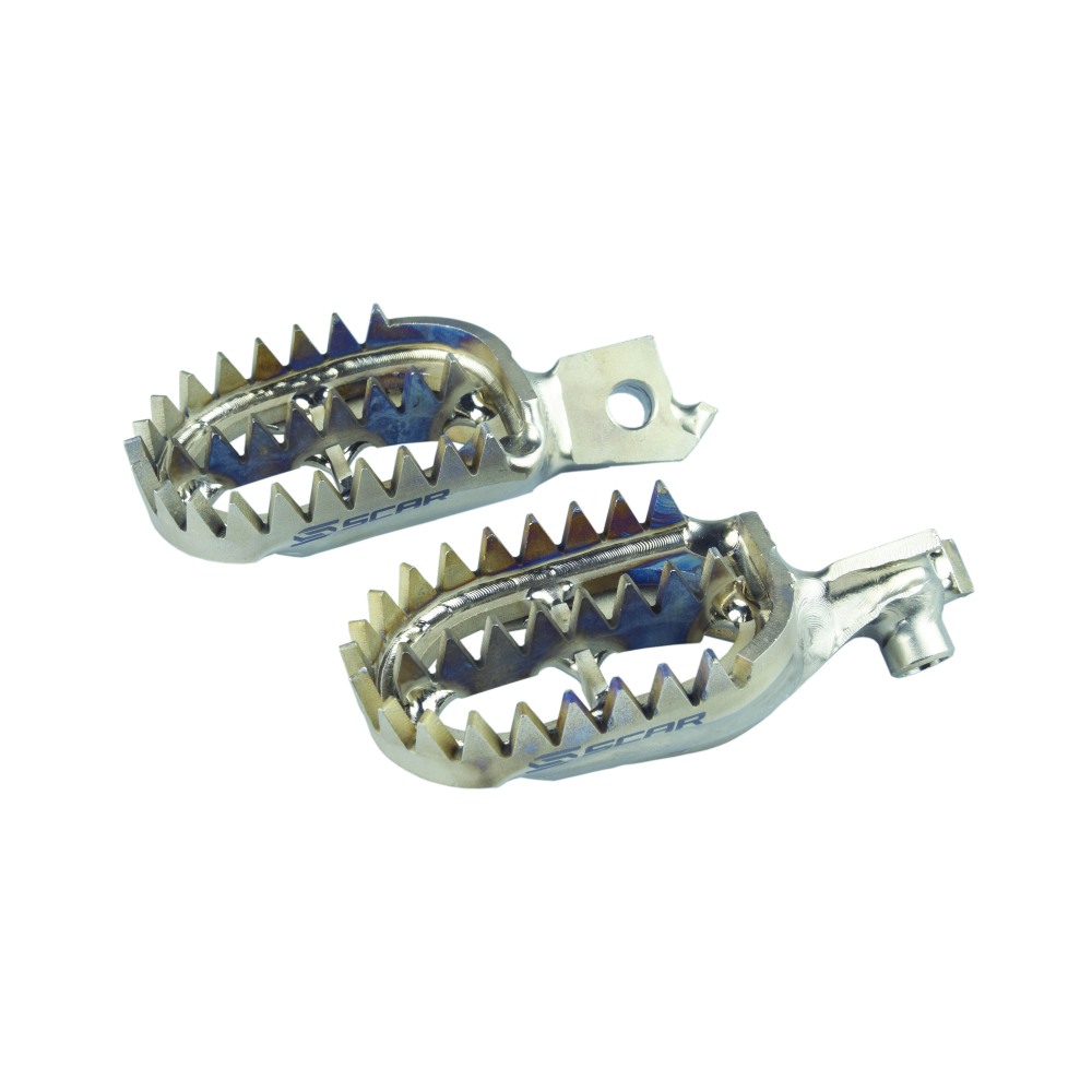 Footpegs titanium Scar Suzuki RMZ 450 (08-10) Gripper S4516