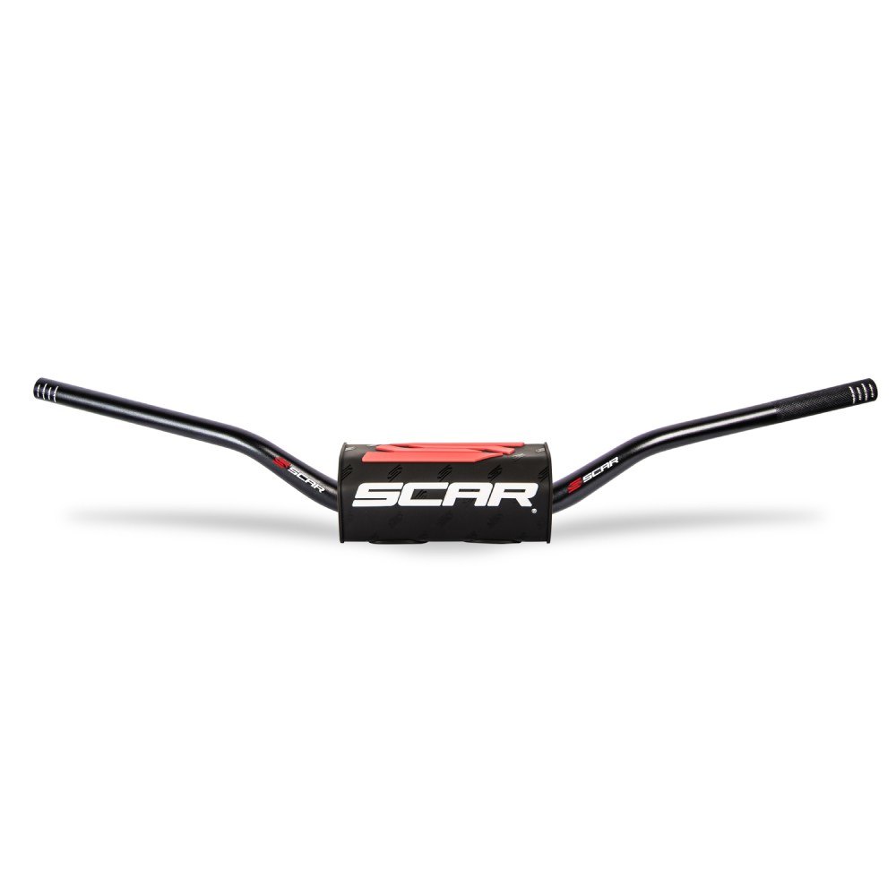 Handlebar Scar 28.6 mm O2 bend Villopoto/Stewart black-black