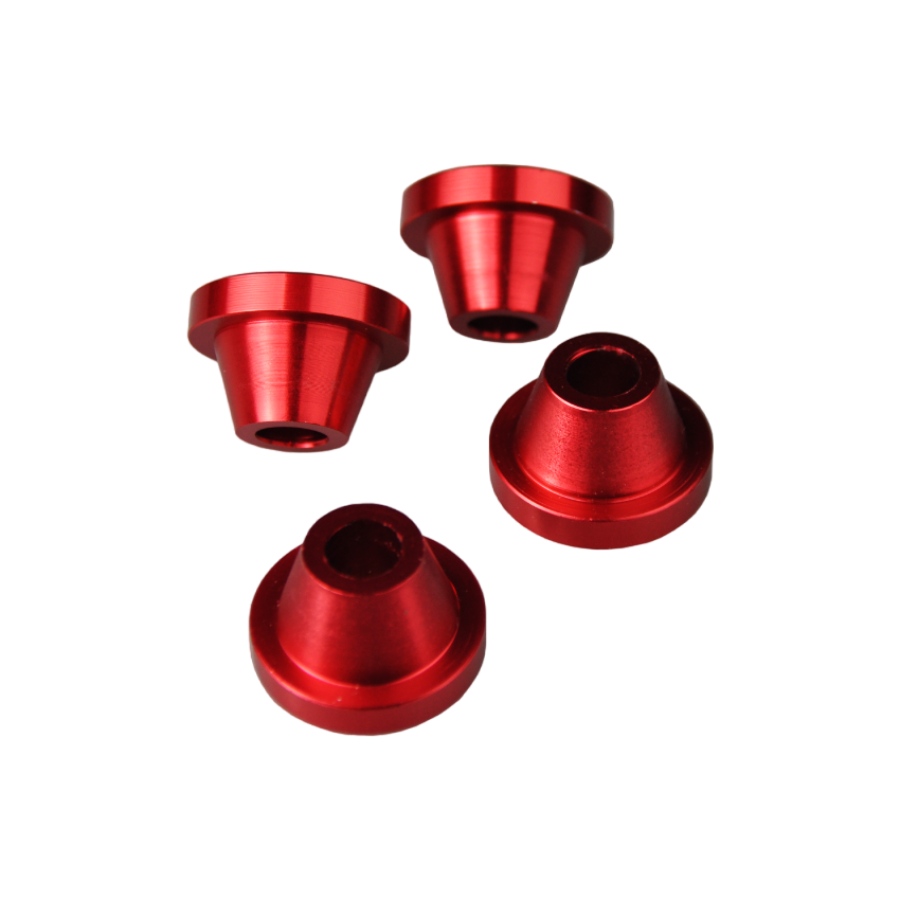 Rubber killers in ergal Suzuki RM 250 (02-12) red SCRMZ