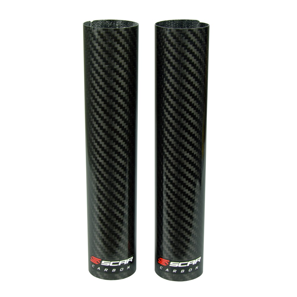 Pair of carbon lower fork guards 220x45 mm Scar Pair of carbon lower fork guards 220x45 mm Scar
