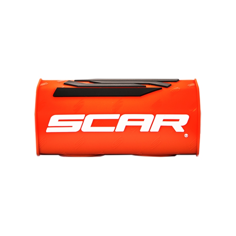 Handlebar pad Scar neon orange and white - Handlebar without crossbar