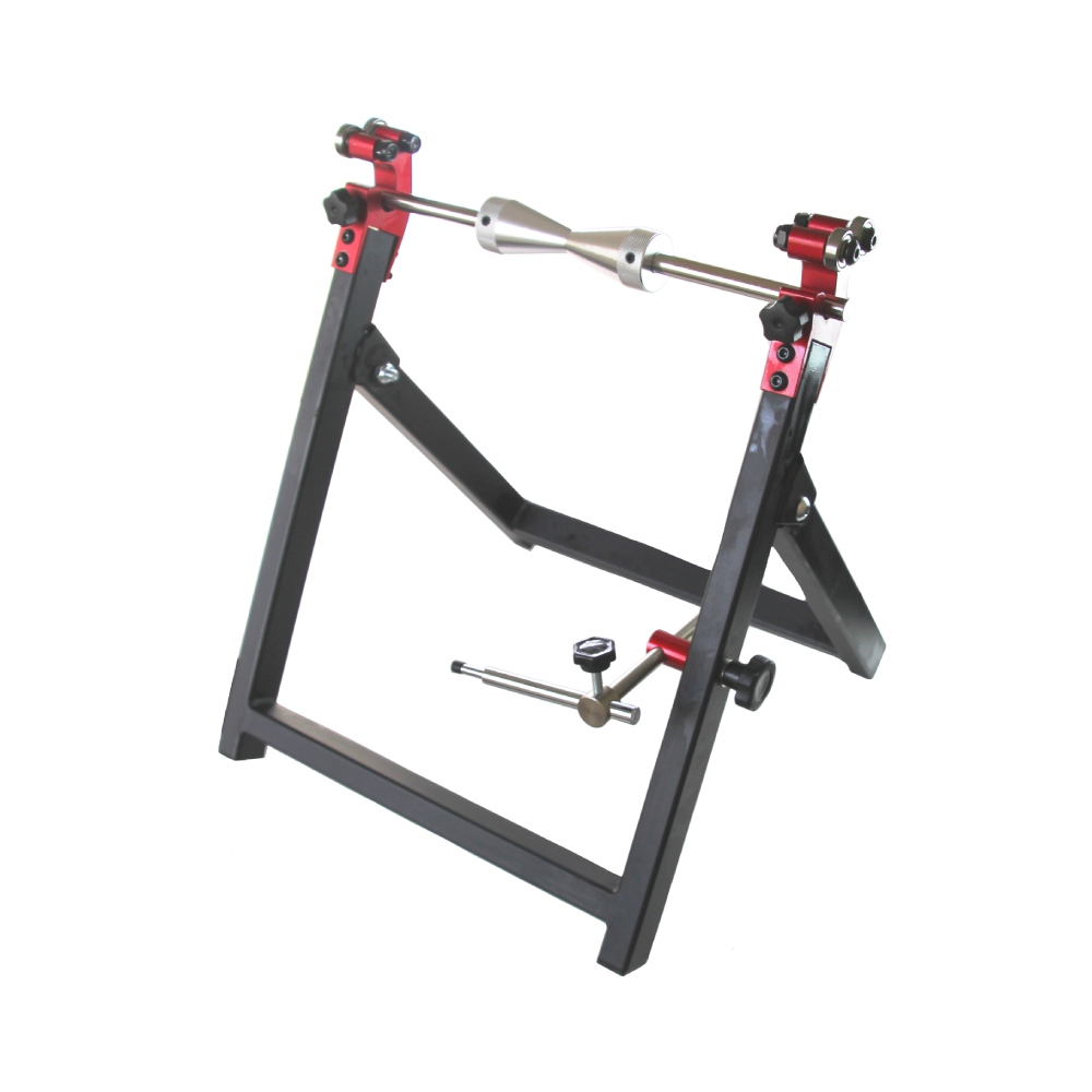 Foldable wheel truing stand Foldable wheel truing stand