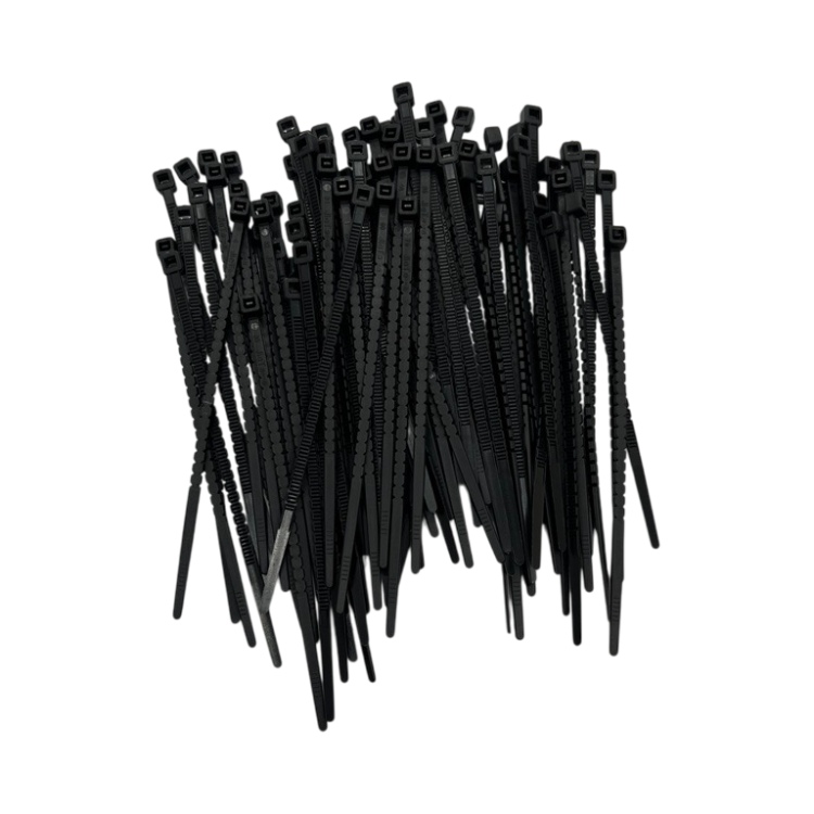 Reusable nylon zip ties NRTeam 2,8 x 102 mm black Reusable nylon zip ties NRTeam 2,8 x 102 mm black