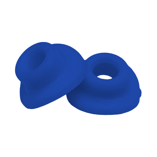 Pair of inner tube valve rubbers blue Pair of inner tube valve rubbers blue