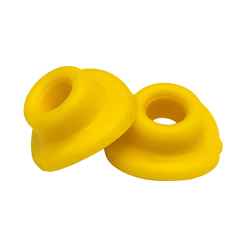 Pair of inner tube valve rubbers yellow Pair of inner tube valve rubbers yellow