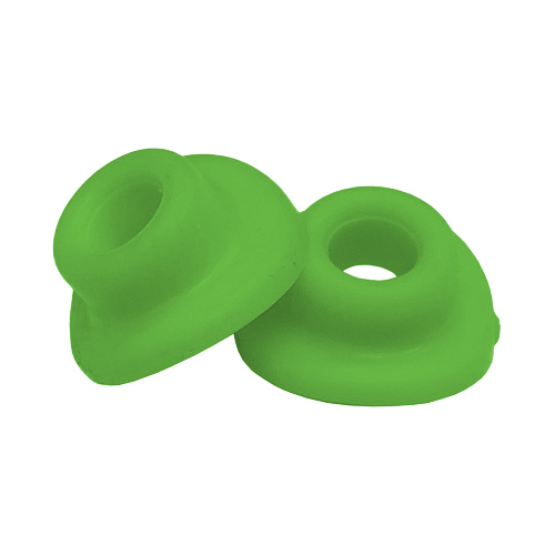 Pair of inner tube valve rubbers green Pair of inner tube valve rubbers green