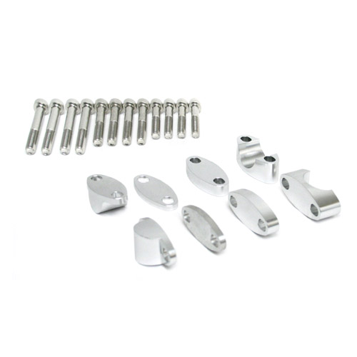 Handlebar riser kit 22 mm grey - WRP