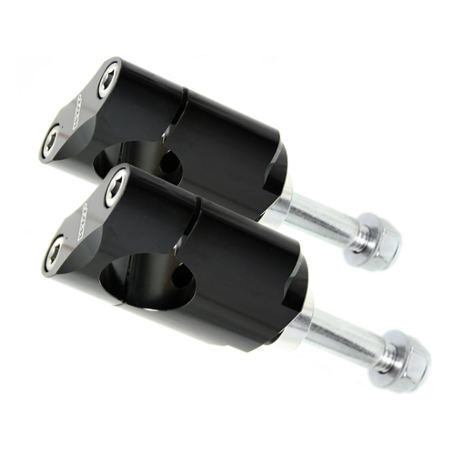 Handlebar mounts kit 28.6 mm high black - WRP